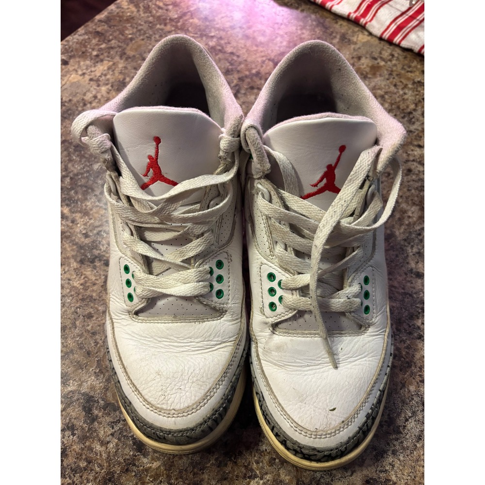 Air‎ Jordan 3 Retro Lucky Green White Sneakers CK9246-136 Womens 7.5